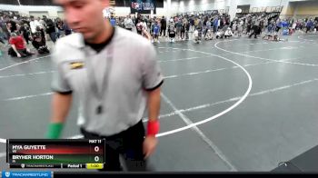 67-73 lbs Quarterfinal - Bryher Horton, IA vs Mya Guyette, WI