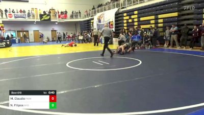 114 lbs Consy 3 - Mackiah Claudio, Parkersburg South-WV vs Nikos Filipos, Wyoming Seminary