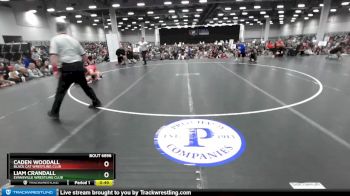 132 lbs Semifinal - Liam Crandall, Evansville Wrestling Club vs Caden Woodall, Black Cat Wrestling Club