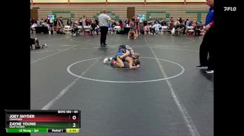 64 lbs Semifinal - Joey Snyder, Cranford vs Zayne Young, Unattached