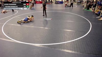 14U - 96 lbs Champ. Round 1 - Jaxon Pazdernik, Perham Wrestling vs Hayden Bessette, Big Lake
