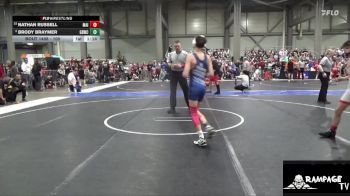 100 lbs Champ. Round 1 - Nathan Russell, Maize vs Brody Braymer, Great Bend Wrestling Club