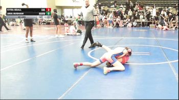 85 lbs Rr Rnd 2 - Kyra Beall, ICWL Lady Bruisers vs Aria Bushaw, MGW Black Widows - Girls