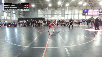 U17 Women - 61 lbs Champ. Round 1 - Annyssa Lopez, CA vs Saige McCleery, WA