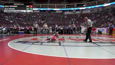 106 lbs First Round - Holly McKinney, Souderton-G vs Ella Trahan, Fort Cherry-G