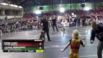 52-53 lbs Semifinal - Piper Casey, The Best Wrestler vs Liliana Hernandez, Gering Wrestling Club