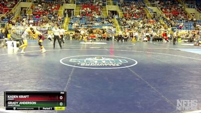 152 lbs Semifinal - Grady Anderson, Jamestown vs Kaden Kraft, Minot