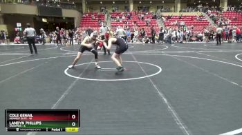 130 lbs Round 2 (6 Team) - Cole Genail, Midwest Elite vs Landyn Phillips, $nowmen