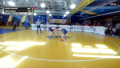 132 lbs Champ. Round 2 - Aden Cortez, Pace High School vs Caden Cagiano, Cardinal Gibbons