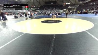 Girls 3A 125 lbs 3rd Place Match - Alexa Kemp, Walla Walla (Girls) vs Micayla Yates, Sedro-Woolley (Girls)