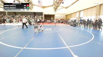 2nd Place - Sienna Daniello, Hightstown/East Windsor Wrestling Club vs Abigail Bradley, Fightin Irish Wrestling Club