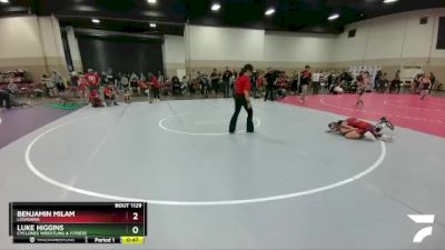 86 lbs Cons. Semi - Benjamin Milam, Louisiana vs Luke Higgins, Cyclones Wrestling & Fitness