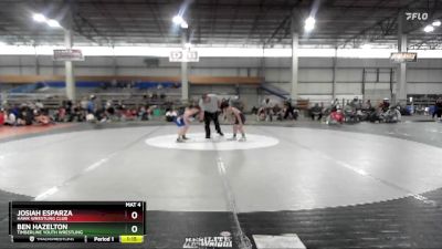 81-87 B Round 3 - Josiah Esparza, Hawk Wrestling Club vs Ben Hazelton, Timberline Youth Wrestling