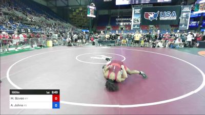 190 lbs Rnd Of 128 - Mekhi Bovee, WY vs Augustus Johns, KS