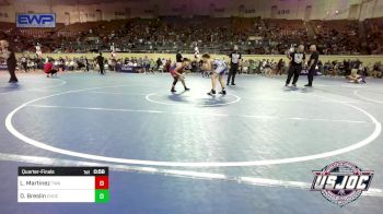 100 lbs Quarterfinal - Logan Martinez, Texas Wrestling Academy vs Drake Breslin, Choctaw Ironman Youth Wrestling