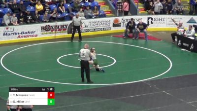 112 lbs Round Of 32 - Campbell Manross, Cambridge Springs vs Sienna Miller, Central Dauphin