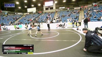 67 lbs Cons. Round 1 - Diego Covarrubias, Wichita Blue Knights vs Joseph Perez, Topeka Blue Thunder Wrestling