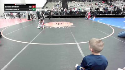 57-B2 lbs Semifinal - Baylor Bradley, Pottsgrove vs Carson Stinson, All I See Is Gold Academy