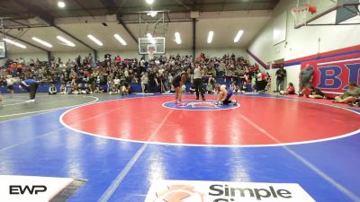 170 lbs Semifinal - Jocelyn Miller, Pryor Tigers Wrestling vs Tyla Watkins, Broken Arrow Girls