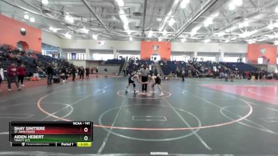 141 lbs Cons. Round 3 - Aiden Hebert, Trinity (CT) vs Shay Sinitiere, St. John Fisher