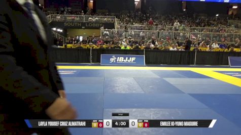 Emilee Ki-Yung Maguire vs Layla Yousef Cruz Almatrahi 2025 Pan Kids Jiu-Jitsu IBJJF Championship