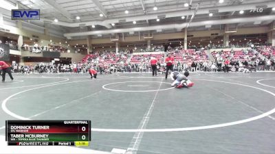 110 lbs Quarterfinal - Dominick Turner, STL Warrior vs Taber McBurney, WR - Topeka Blue Thunder