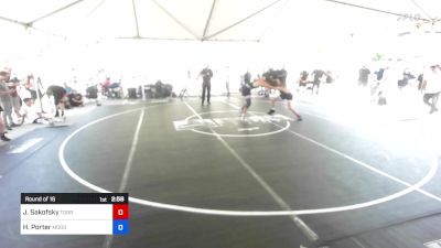 157 kg Round Of 16 - Jake Sakofsky, Torrey Pines HS vs Hadley Porter, Mogollon