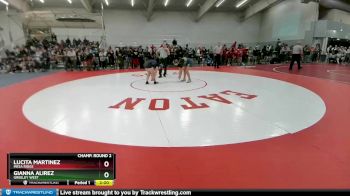 140 lbs Champ. Round 2 - Lucita Martinez, Mesa Ridge vs Gianna Alirez, Greeley West