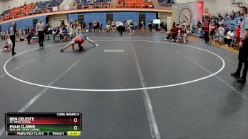 138 lbs Cons. Round 3 - Evan Clarke, Our Lady Of Mt. Carmel vs Ben Celeste, St. James School