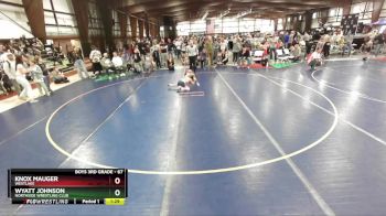 67 lbs Quarterfinal - Knox Mauger, Westlake vs Wyatt Johnson, Northside Wrestling Club
