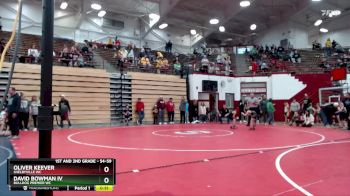 54-59 lbs Cons. Semi - Oliver Keever, Shelbyville WC vs David Bowman Iv, Bulldog Premier WC