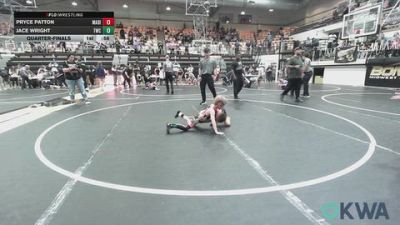 55 lbs Quarterfinal - Pryce Patton, Madill Takedown vs Jace Wright, Tuttle Wrestling Club