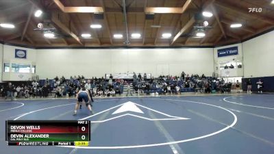 165 lbs Semifinal - Devon Wells, Menlo College vs Devin Alexander, Cal Poly SLO