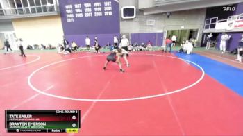 150 lbs Cons. Round 2 - Tate Sailer, MATPAC Wrestling Club vs Braxton Emerson, Jackson County Wrestling