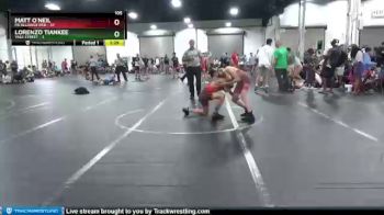 105 lbs Round 3 (8 Team) - Matt O`Neil, PA Alliance Red vs Lorenzo Tiankee, Yale Street