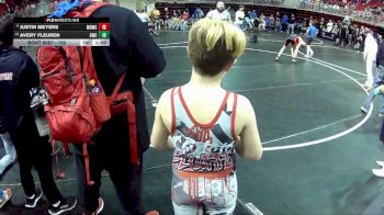 100 lbs Champ. Round 2 - Justin Meyers, Midwest Destroyers Wrestling Club vs Avery Fleuren, Scottsbluff Wrestling Club