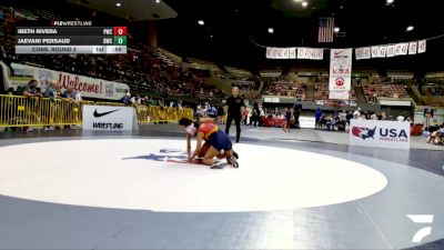 Junior Girls - 115 lbs Cons. Round 2 - Ibeth Rivera, Petaluma Wrestling Club vs Jaevani Persaud, Delta Wrestling Club