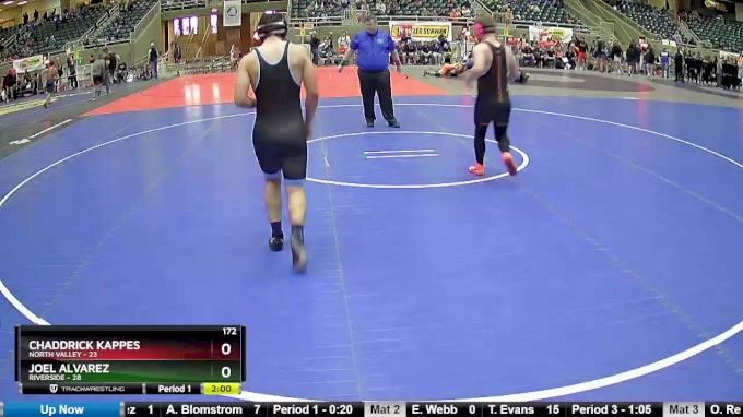 172 lbs Round 1 (4 Team) - Chaddrick Kappes, North Valley vs Joel ...