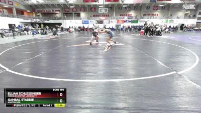 149 lbs Cons. Round 1 - Elijah Schlessinger, Missouri Baptist University vs Gambal Staddie, Unattached