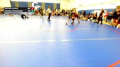 155 lbs Quarterfinal - Daenna Covarrubias, Pounders Wrestling Club vs Delfina Palmas, Wilmington Wrestling Club