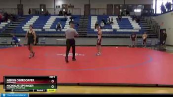 141 lbs Cons. Semi - Aedon Oberdorfer, Augsburg vs Nicholas Springer, Nebraska Wesleyan