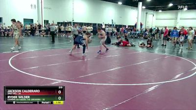 215 lbs Semis & Wb (16 Team) - Ryder Wilder, Camden Outsiders The Greasers vs Jackson Calderaro, Spec Ops