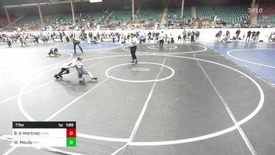 77 lbs Semifinal - Bronx Shanley-Martinez, Duran Elite vs Wheston Moudy, Division Bell Wrestling