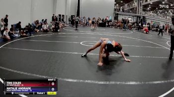 95 lbs Semis (4 Team) - Timi Coles, PA West Black vs Natalie Andrade, MGW Something Wicked