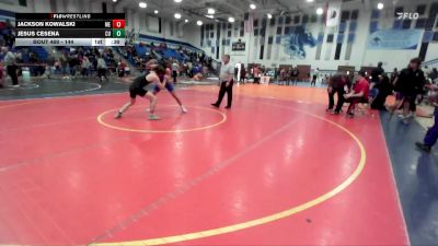 144 lbs Cons. Round 3 - Jesus Cesena, Central Union vs Jackson Kowalski, Mountain Empire