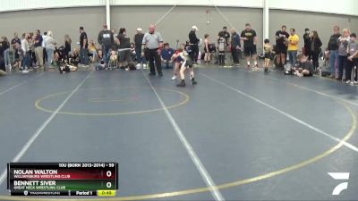 59 lbs Cons. Round 4 - Nolan Walton, Williamsburg Wrestling Club vs Bennett Siver, Great Neck Wrestling Club