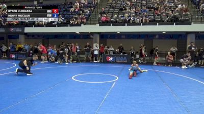 96 lbs Cons. Sub-rd Of 16 - Ryder Klobassa, Viking Wrestling Club (IA) vs Henry Metzler, X-Factor Elite Wrestling
