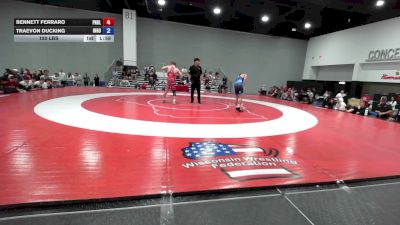 120 lbs Bennett Ferraro, Pennsylvania Blue vs Traevon Ducking, Team Indiana Gold