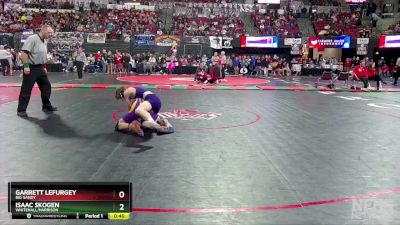 Cons. Round 2 - Isaac Skogen, Whitehall/Harrison vs Garrett Lefurgey, Big Sandy