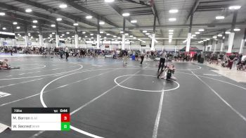 73 lbs Consi Of 8 #1 - Madden Barron, BlackCat WC vs Wyatt Secrest, Bear Cave